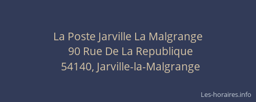 La Poste Jarville La Malgrange