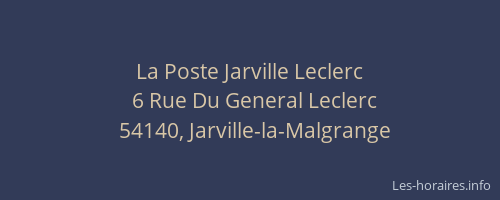 La Poste Jarville Leclerc