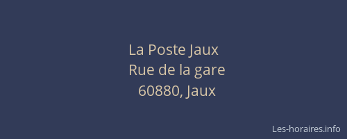 La Poste Jaux