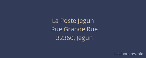 La Poste Jegun