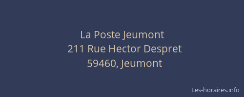 La Poste Jeumont