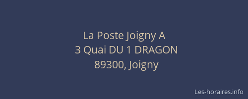 La Poste Joigny A