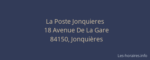 La Poste Jonquieres