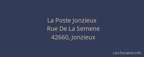 La Poste Jonzieux