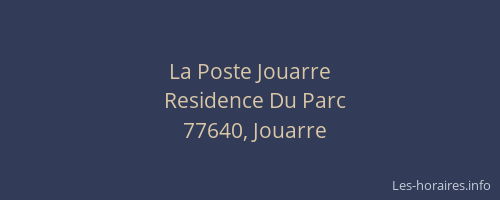 La Poste Jouarre