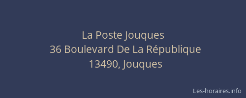 La Poste Jouques