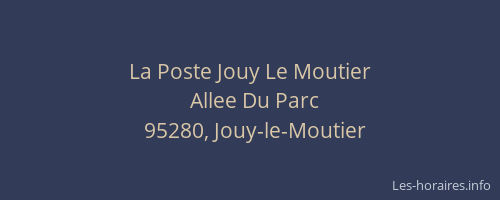 La Poste Jouy Le Moutier