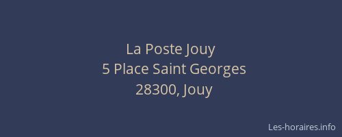 La Poste Jouy