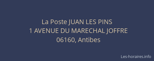 La Poste JUAN LES PINS