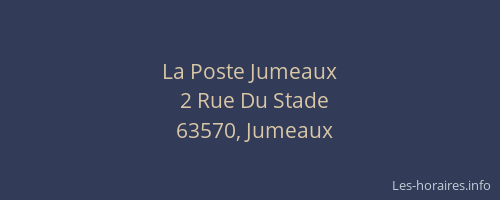 La Poste Jumeaux