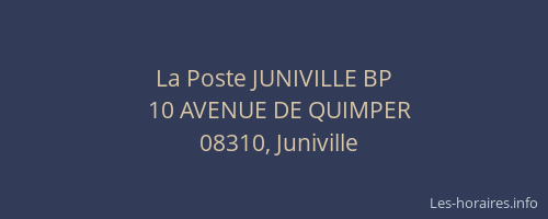 La Poste JUNIVILLE BP