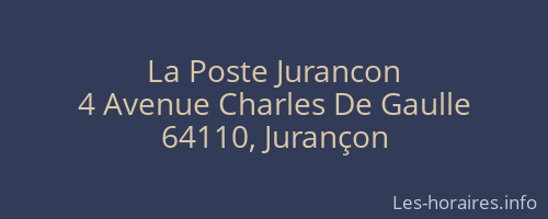 La Poste Jurancon