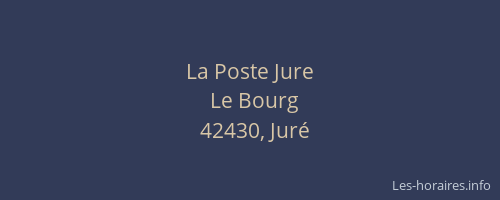 La Poste Jure