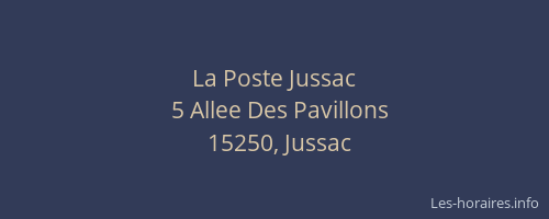La Poste Jussac