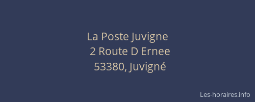 La Poste Juvigne