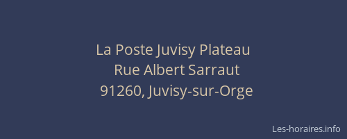 La Poste Juvisy Plateau