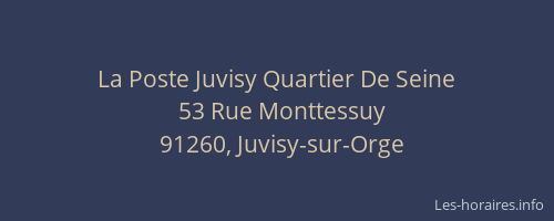 La Poste Juvisy Quartier De Seine