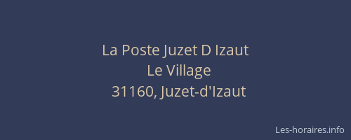La Poste Juzet D Izaut