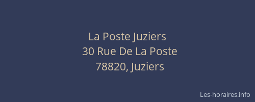 La Poste Juziers