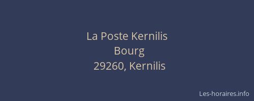 La Poste Kernilis
