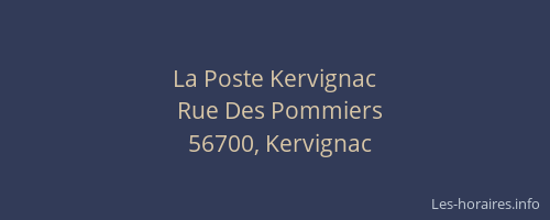 La Poste Kervignac