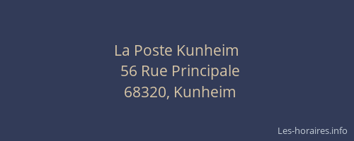 La Poste Kunheim