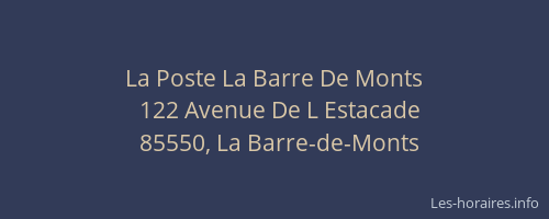 La Poste La Barre De Monts