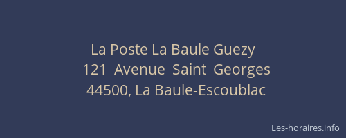 La Poste La Baule Guezy