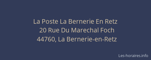 La Poste La Bernerie En Retz