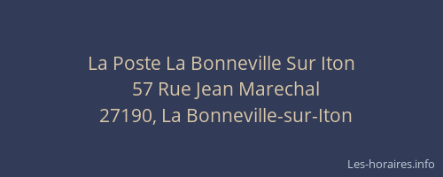 La Poste La Bonneville Sur Iton