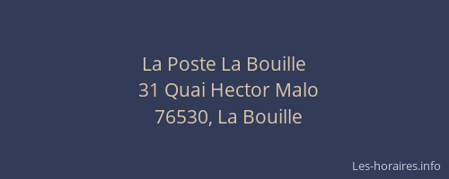 La Poste La Bouille