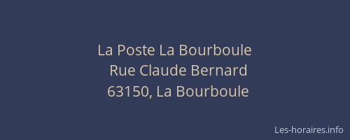 La Poste La Bourboule