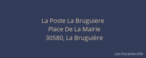 La Poste La Bruguiere