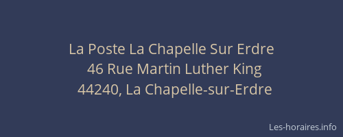 La Poste La Chapelle Sur Erdre