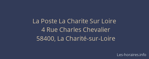La Poste La Charite Sur Loire