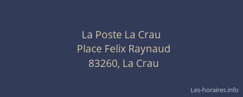 La Poste La Crau