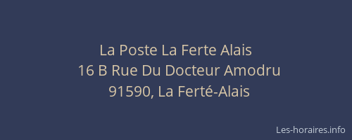 La Poste La Ferte Alais