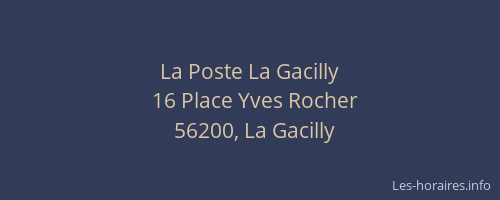 La Poste La Gacilly