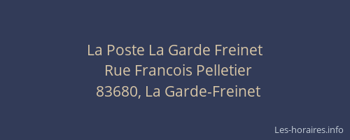 La Poste La Garde Freinet