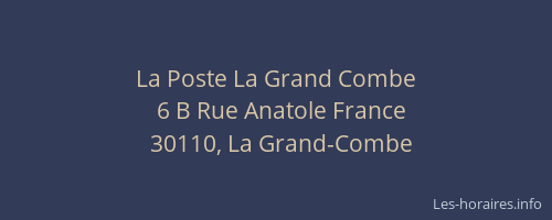 La Poste La Grand Combe
