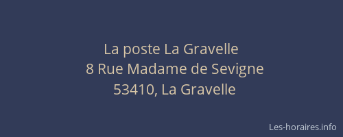 La poste La Gravelle