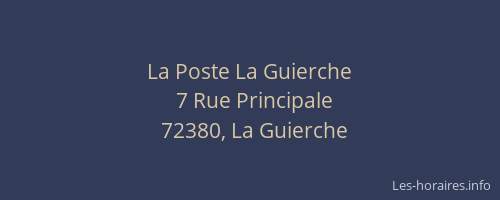 La Poste La Guierche