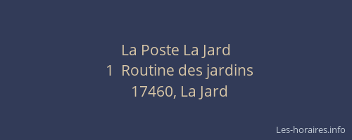 La Poste La Jard