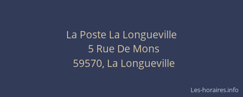 La Poste La Longueville