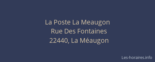 La Poste La Meaugon