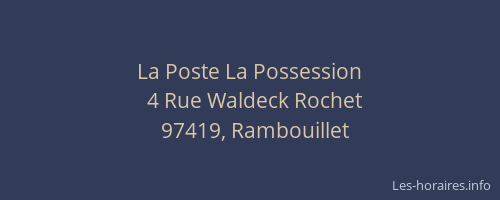 La Poste La Possession