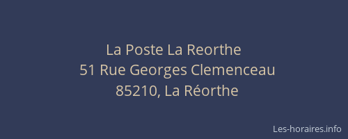 La Poste La Reorthe