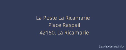 La Poste La Ricamarie