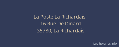 La Poste La Richardais