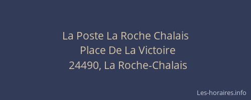 La Poste La Roche Chalais